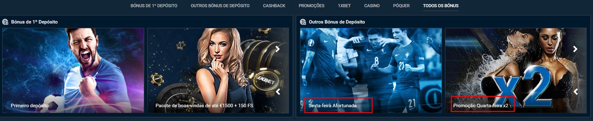 codigo promotional 1xbet Portugal